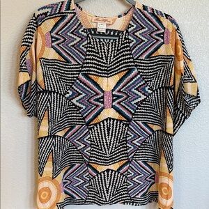 Vibrant Starburst Pattern Blouse